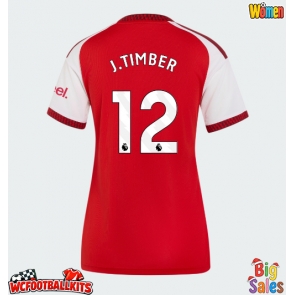 Arsenal Jurrien Timber #12 Replica Home Stadium Shirt for Women 2026-27 Short Sleeve